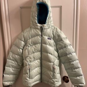 Girls L Minty Green Patagonia Puffer- Mint Cond!